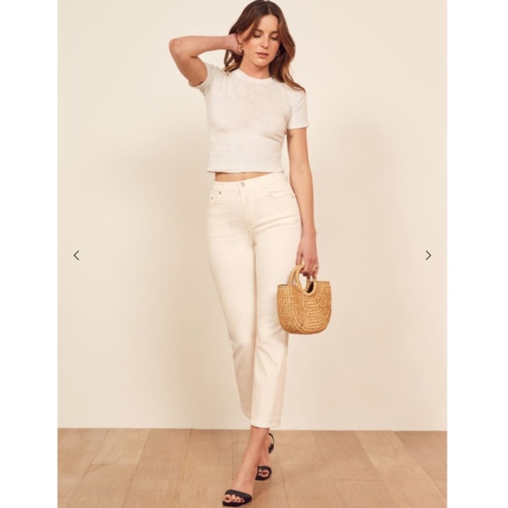 Reformation Liza High Straight Crop Jean